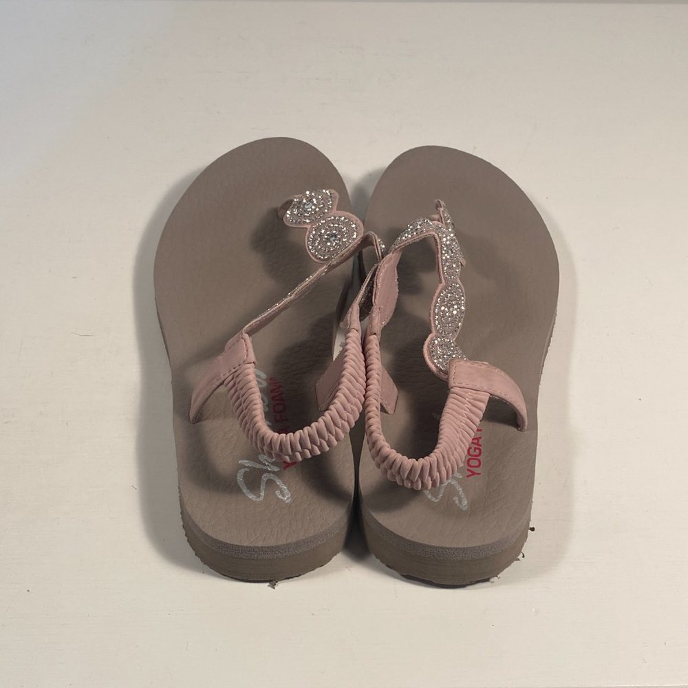 Skechers (31755) Meditation Stars Sparkle Yoga Foam Sandals Women Size 9 - Picture 2 of 8